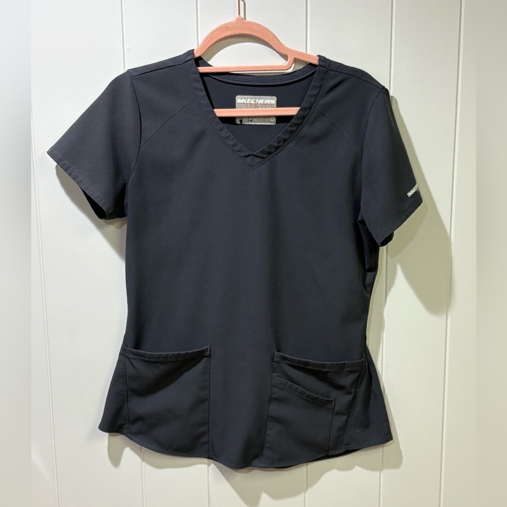 Charcoal Women's Scrub Top